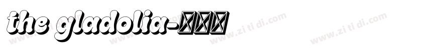 the gladolia字体转换